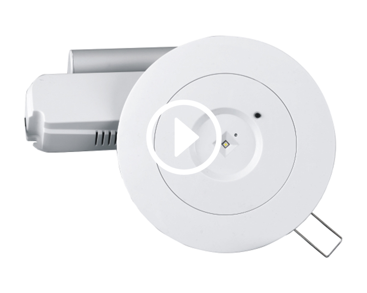 D40-R-2 LED Downlight Emergency Fixture