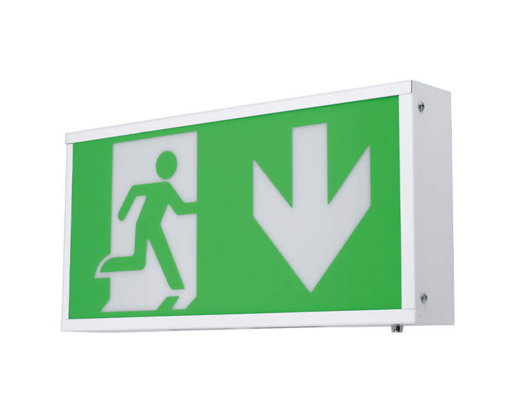 LE2914 LED Single Face Metal Emergency Exit Box