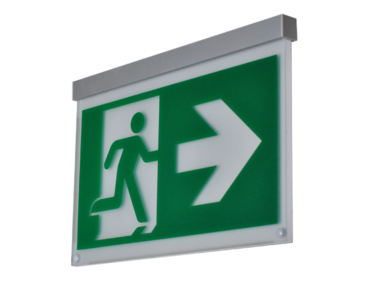 LE2916-A Aluminium Wall Mounted Single Face Exit Signs