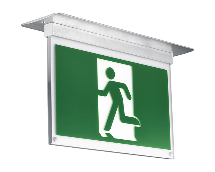 LE2916-A Aluminium Wall Mounted Single Face Exit Signs