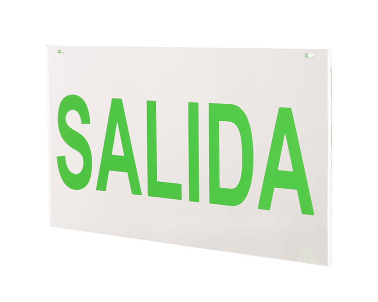 Exit Sign Acrylic Panel SALIDA