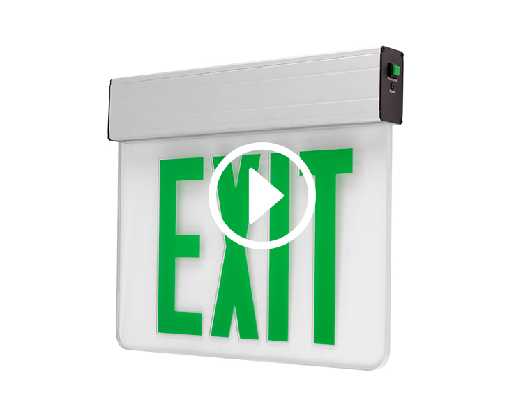 JELEX1GC-Aluminum Housing Emergency Fire Exit Sign