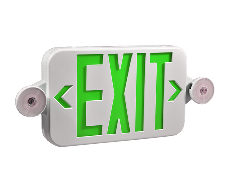 JLECE2GW-New Compact Green Exit Sign