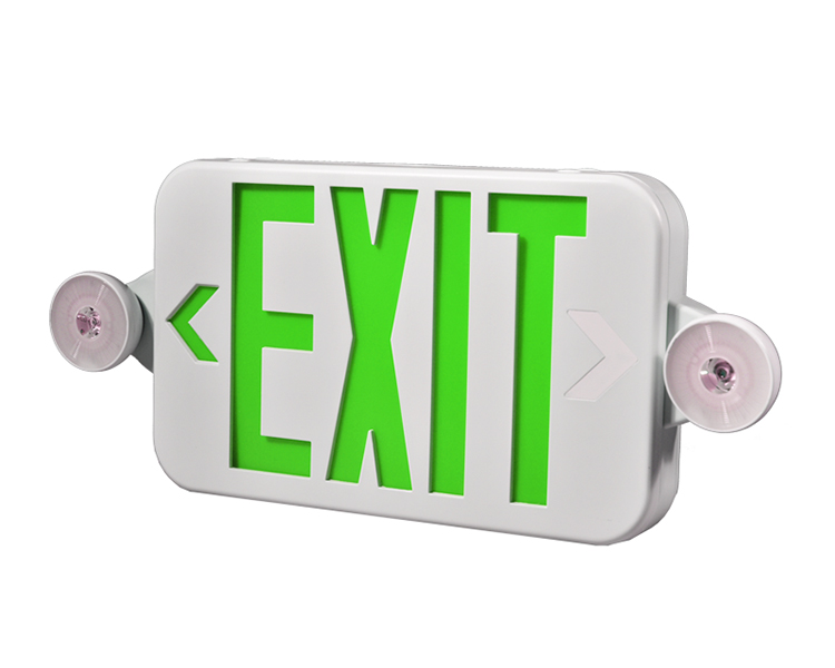 JLECE2GW-New Compact Green Exit Sign