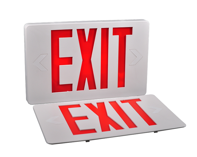 JLEED2RWEM-New Slim Red LED Exit Sign