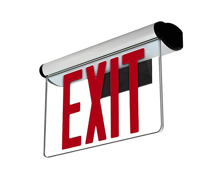 JELBEX1RM-Single Face LED Emergency Exit Sign With White Paper.