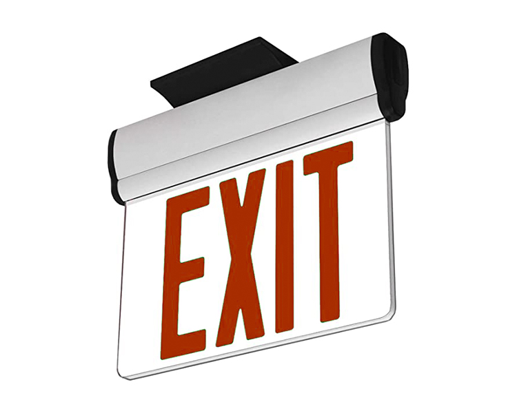 JELBEX1RM-Single Face LED Emergency Exit Sign With White Paper.