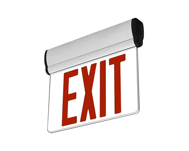 JELBEX1RM-Single Face LED Emergency Exit Sign With White Paper.